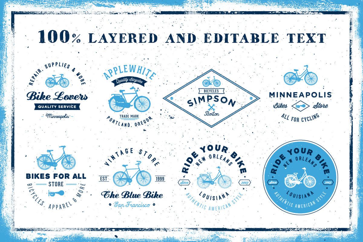 Bicycles Logo Collection, a Branding & Logo Template by DesigNoa (Photo 3 of 5)