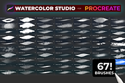 67! WATERCOLOR Procreate brushes, a Brush Add-On by Graphics Resources (Thumbnail 7 of 11)