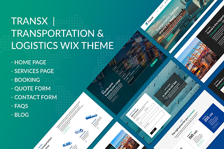Transportation & Logistics Wix Theme, a Wix Template by Wix Creative Themes