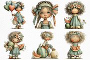 Watermelon Girl Clipart, an Illustration by Craft Nest (Thumbnail 12 of 12)