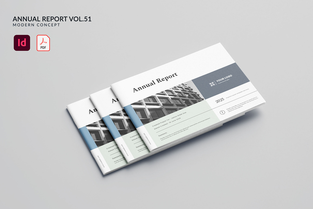 Annual Report Vol.51, a Brochure Template by Bewalrus Studio (Photo 1 of 11)