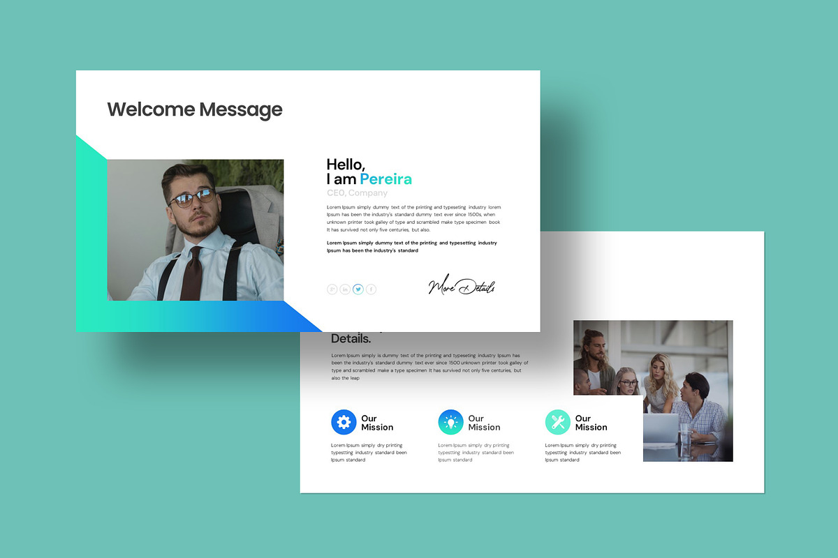 Company Profile Presentation, a Presentation Template by evgenystudio (Photo 2 of 8)