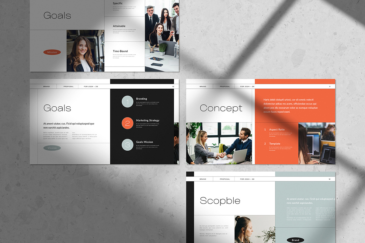 Brand Proposal Template, a Presentation Template by White Graphic (Photo 5 of 7)