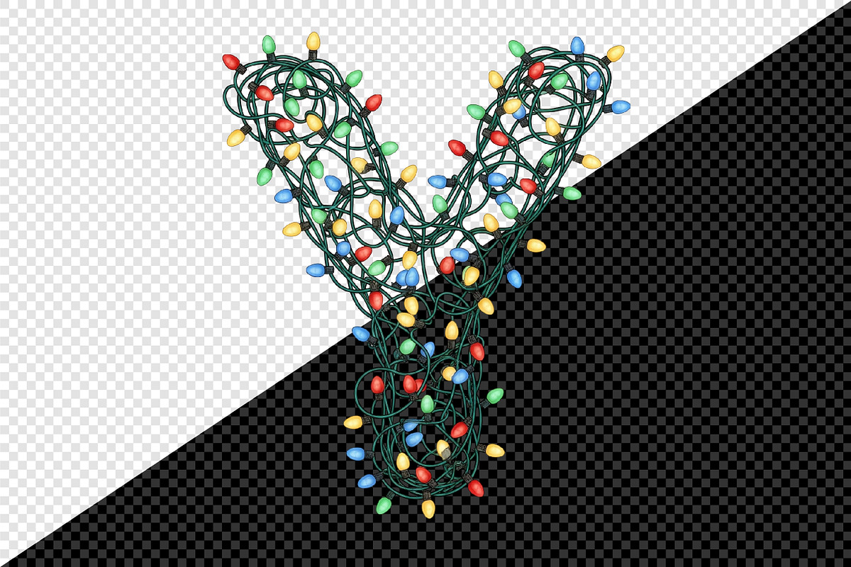 Christmas Lights Alphabet Clipart, an Illustration by Creative Art (Photo 6 of 10)