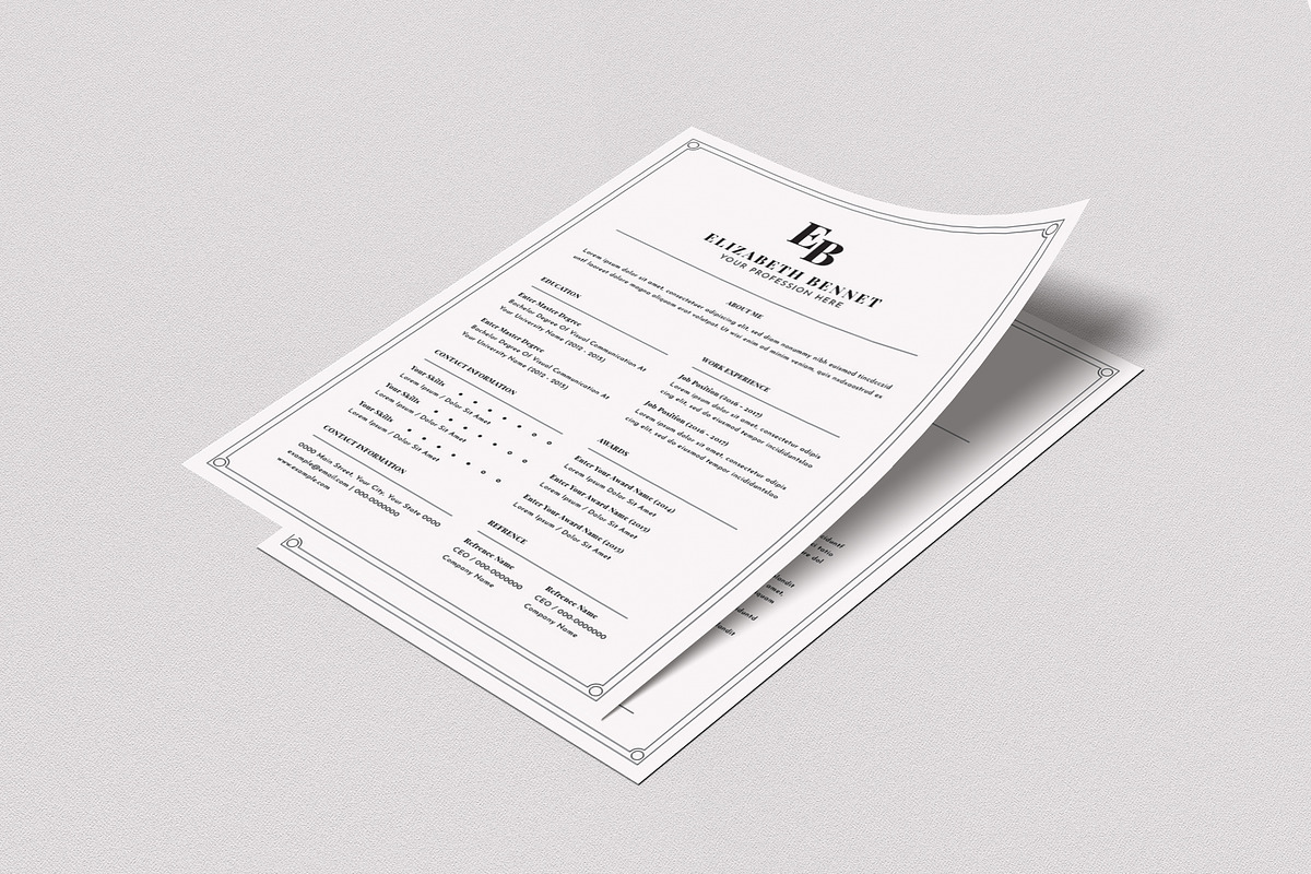 Simple Resume, a Resume Template by graphicook (Photo 3 of 3)