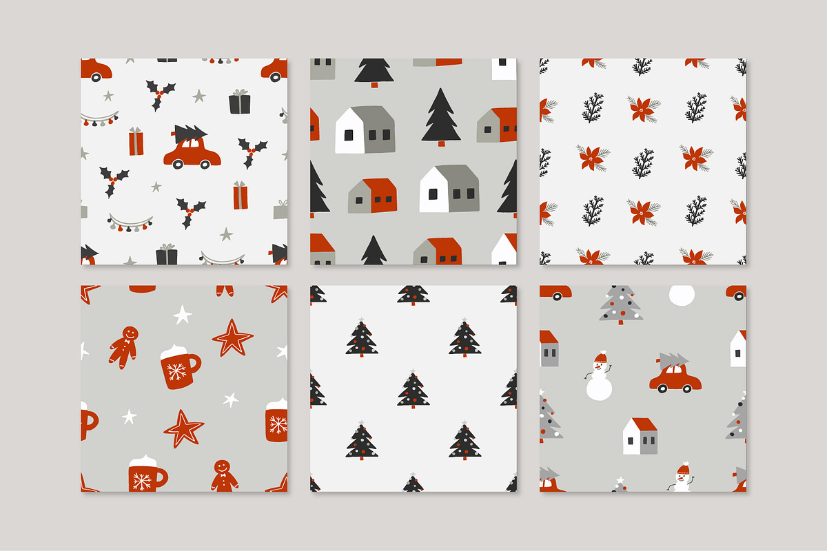 Christmas Elements & Patterns, a Decorative Illustration by mejorana (Photo 3 of 3)