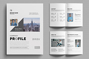 Company Profile Layout, a Brochure Template by MightyDesign (Thumbnail 1 of 6)