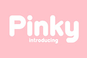 Pinky Fonts, a Font by Fox7 By Rattana (Thumbnail 1 of 7)