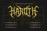Dark Spikes | Brutal Death Metal, a Symbol Font by Masyafi Studio (Thumbnail 5 of 8)
