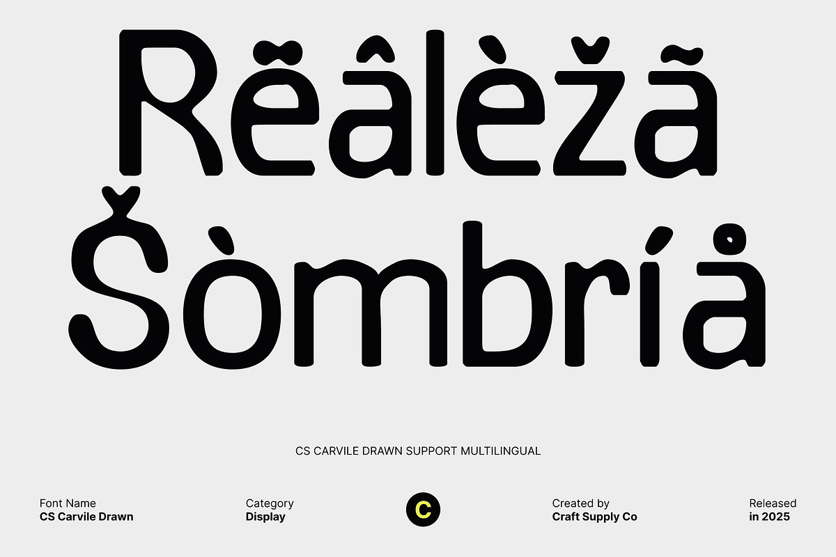 CS Carvile Drawn, a Sans Serif Font by Craft Supply Co. (Photo 5 of 8)