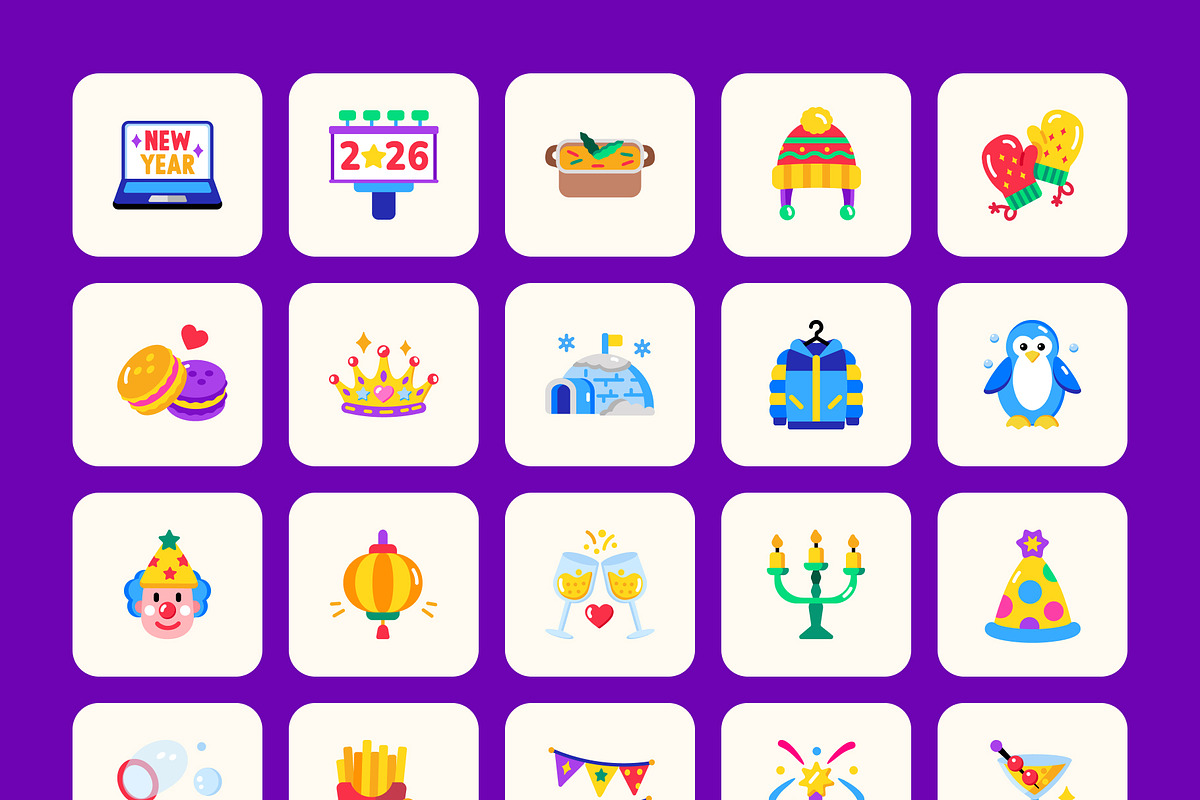 Joyful Holiday Icon Set, an Emoji Icon by Prosymbols (Photo 11 of 13)