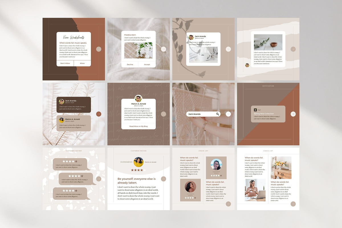 Instagram Post Templates Canva, a Social Media Template by Keikoya (Photo 8 of 12)