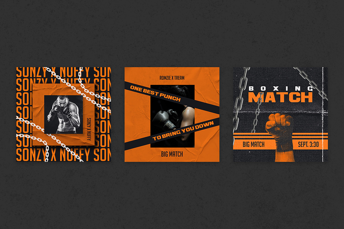 Boxing Instagram Templates, a Social Media Template by Azruca (Photo 11 of 11)