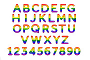 Pride font color open type font, a Handwritten Font by ink drop (Thumbnail 3 of 4)