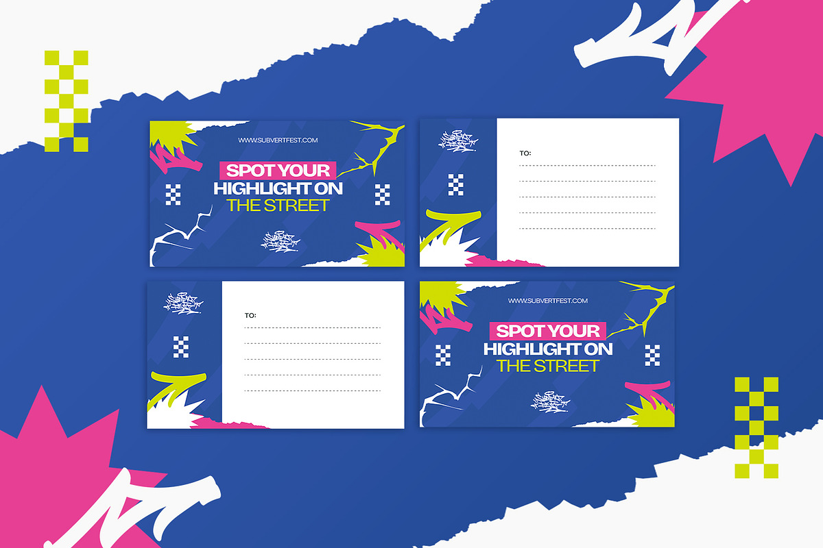 Subvert Fest - Post Card, a Print Template by StreaksideStd (Photo 3 of 3)