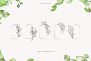 Line Art & Watercolour Greenery, an Illustration by January Bloom (Thumbnail 11 of 22)