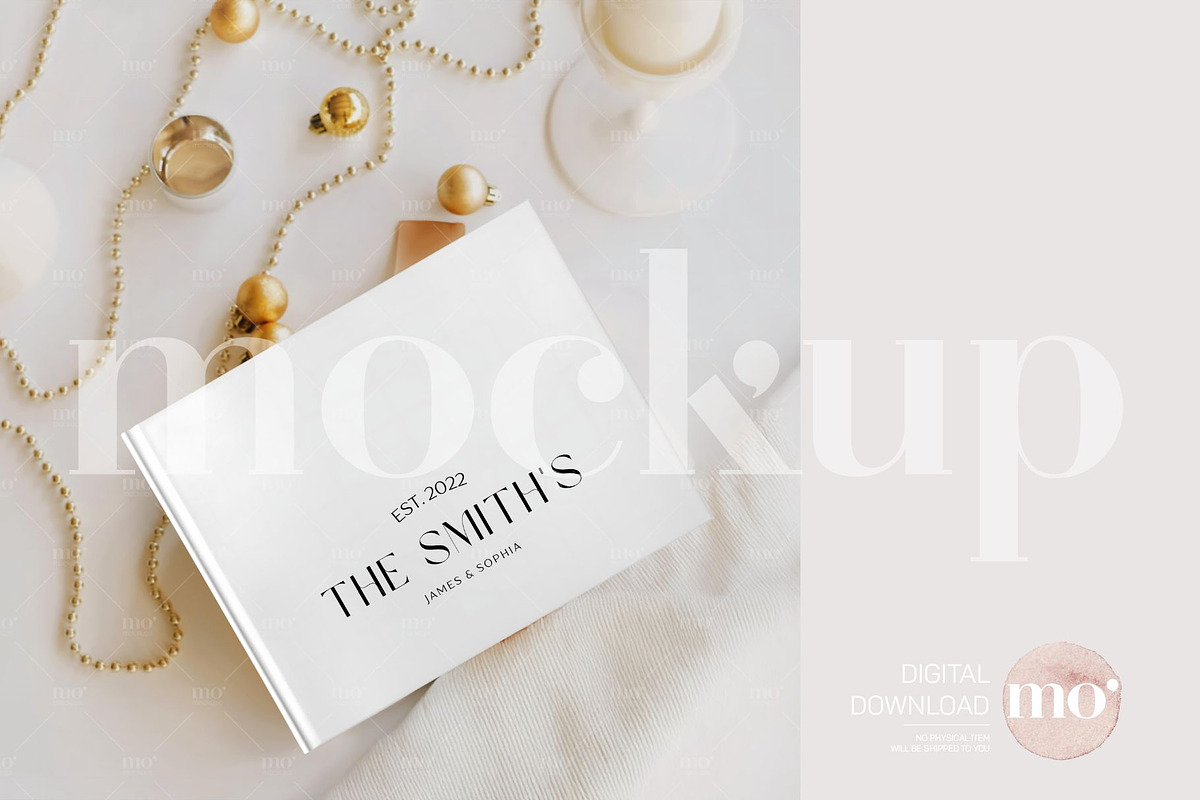 Wedding Guest Book Mockup, a Product Mockup by MoMockups (Photo 2 of 4)
