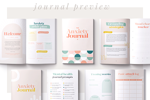 Anxiety Journal Canva & Printable