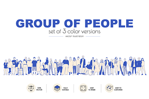 Group of people collection