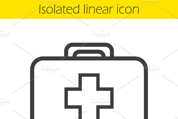 First Aid Kit Icon. Vector