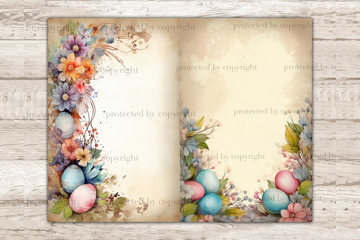 Pastel Easter Ephemera Junk Journal, a Decorative Illustration by GlamArtZhanna (Photo 9 of 9)