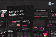 Statistic KPI Dashboard Keynote, a Presentation Template by Loin Studio (Thumbnail 1 of 4)