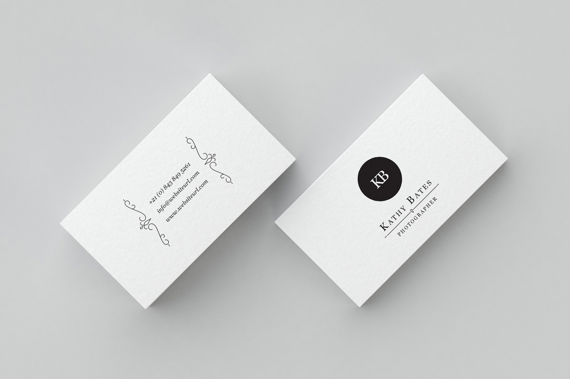 Minimal Photography Business Card, a Business Card Template by GraphicPick