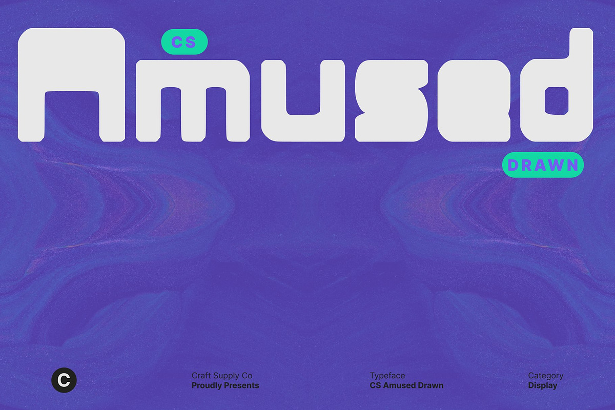 CS Amused Drawn, a Sans Serif Font by Craft Supply Co. (Photo 1 of 8)