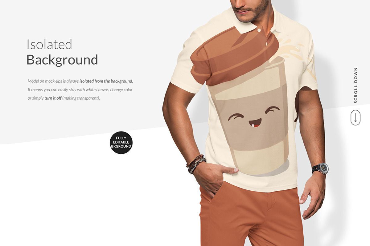 Men Polo Shirt Mockups Set FREE DEMO, a Books & Magazine Mockup by Apparel_Mockups (Photo 14 of 25)