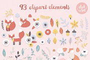 Cute foxes patterns and clipart, a Pattern Graphic by Inna Moreva (Thumbnail 3 of 7)
