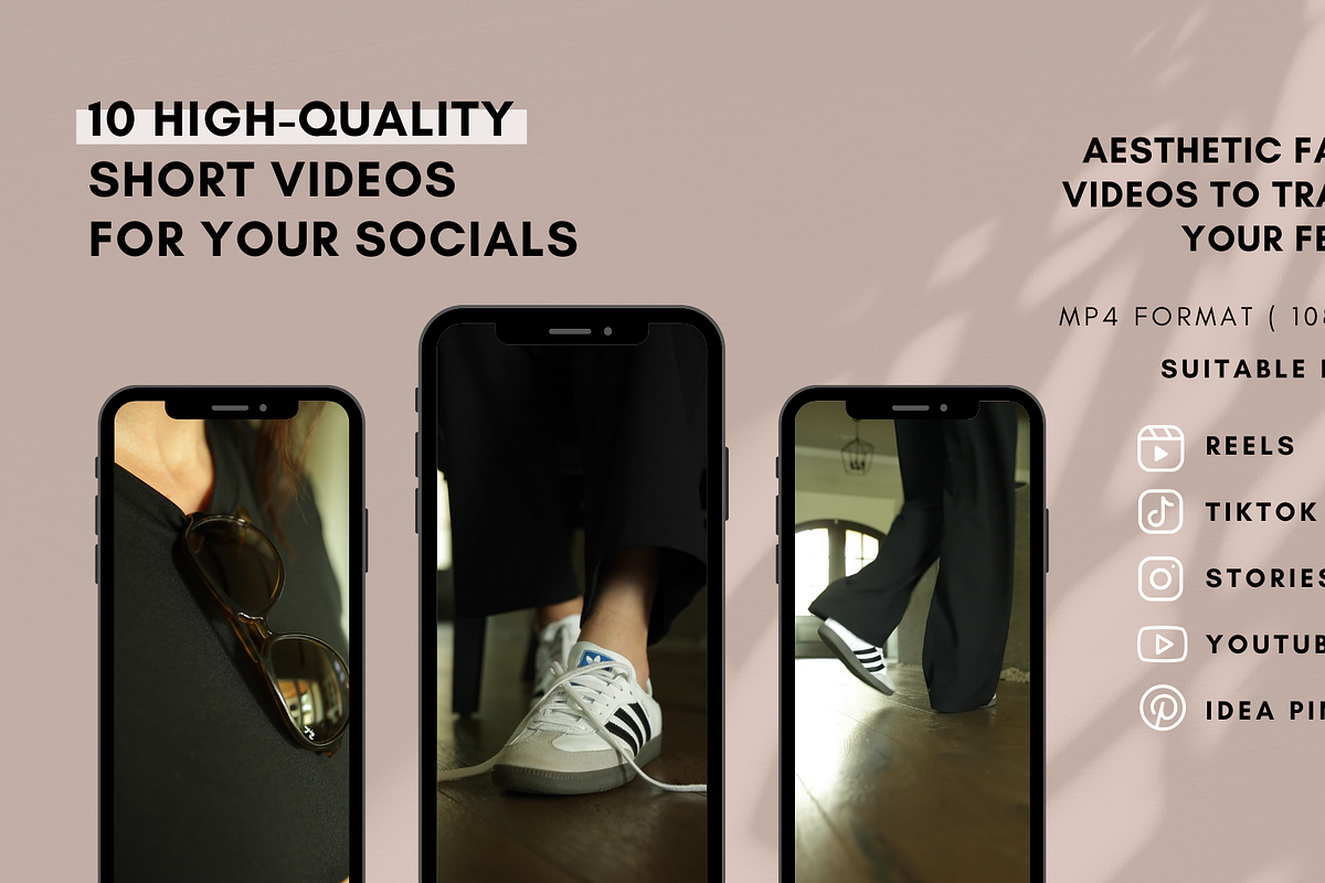 Black Aesthetic 2: 10 Video Clips, a Social Media Template by sociallyswanky (Photo 2 of 5)