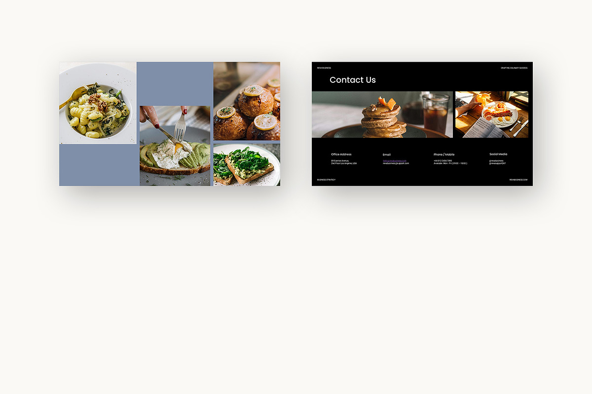 Reva : F&B Business Powerpoint, a Presentation Template by Punkl Camp (Photo 9 of 9)