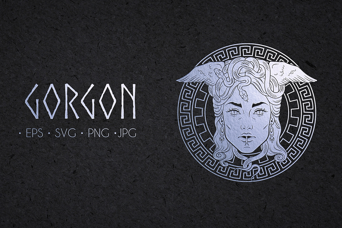 Medusa Gorgon 2 designs + Bonus, a Decorative Illustration by Croisy (Photo 1 of 5)