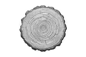 Tree Trunk Cross Section with Growth, an Object Illustration by AlexArt