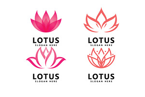 Beauty lotus flower logo spa logo, a Branding & Logo Template by T.Vooka
