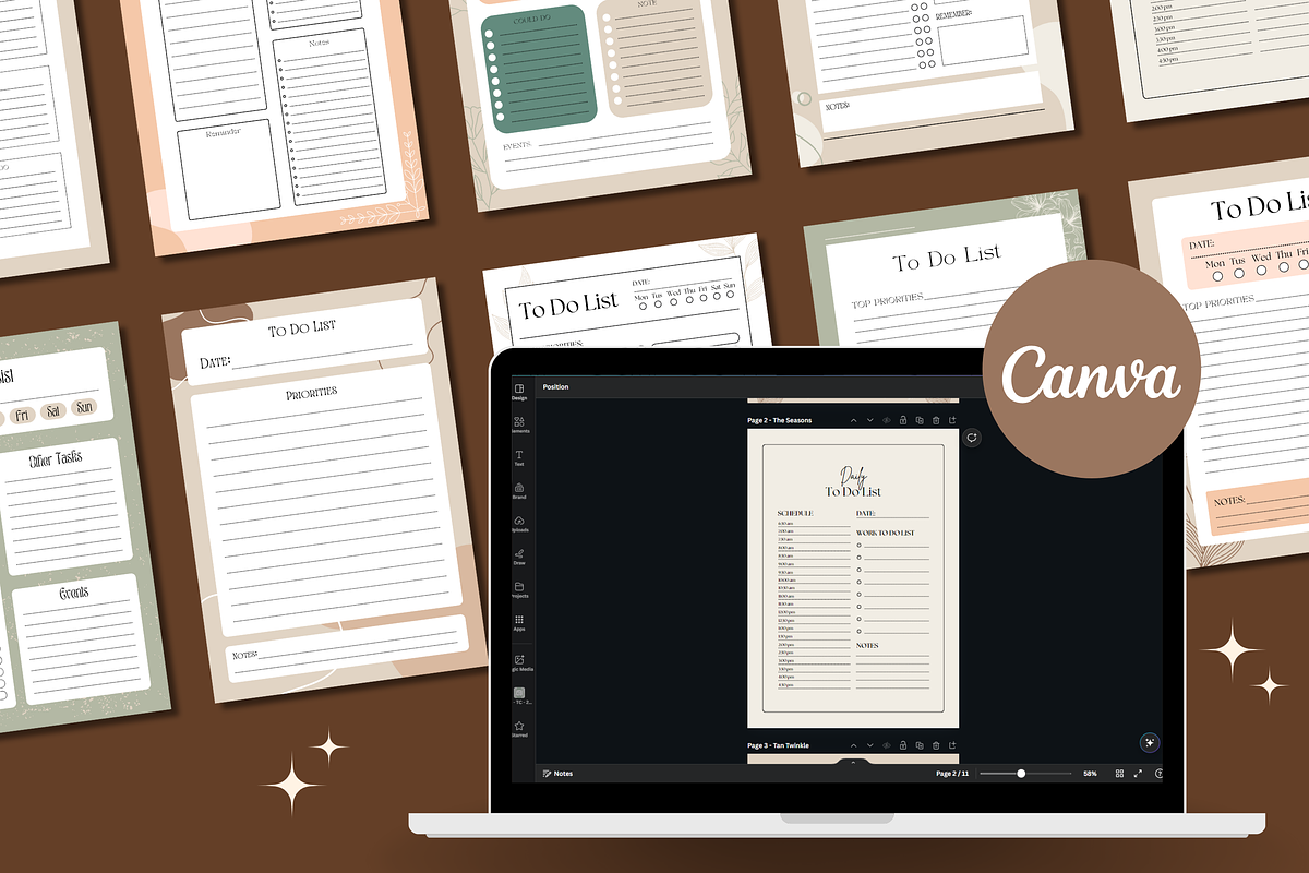 10 Elegant Planners Templates, a Templates & Theme by TemplateCastleStore (Photo 4 of 10)