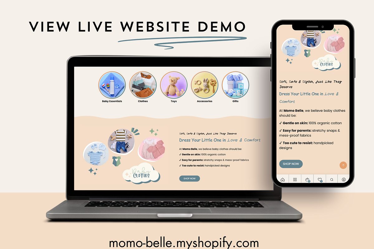 Momo Shopify Theme, Kids & Baby Shop, a Templates & Theme by Elite Luster (Photo 2 of 3)
