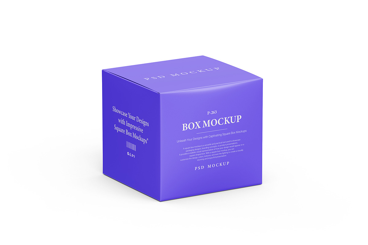 Square Box Mockup, a Packaging Mockup by Ram Studio (Photo 8 of 17)