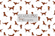 Irish Red Setter clipart, an Animal Illustration by pet design shop (Thumbnail 6 of 8)