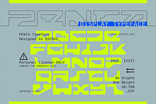 Penta — Futuristic Sci-Fi Typeface