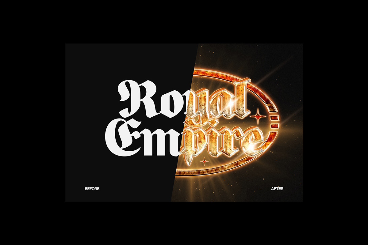 Medieval Gothic Metallic Text Effect, a Layer Style Add-On by Matsero (Photo 4 of 4)