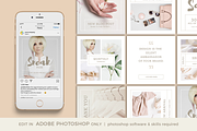 Minimal Instagram Social Media Set, a Social Media Template by Digiluxe (Thumbnail 1 of 3)
