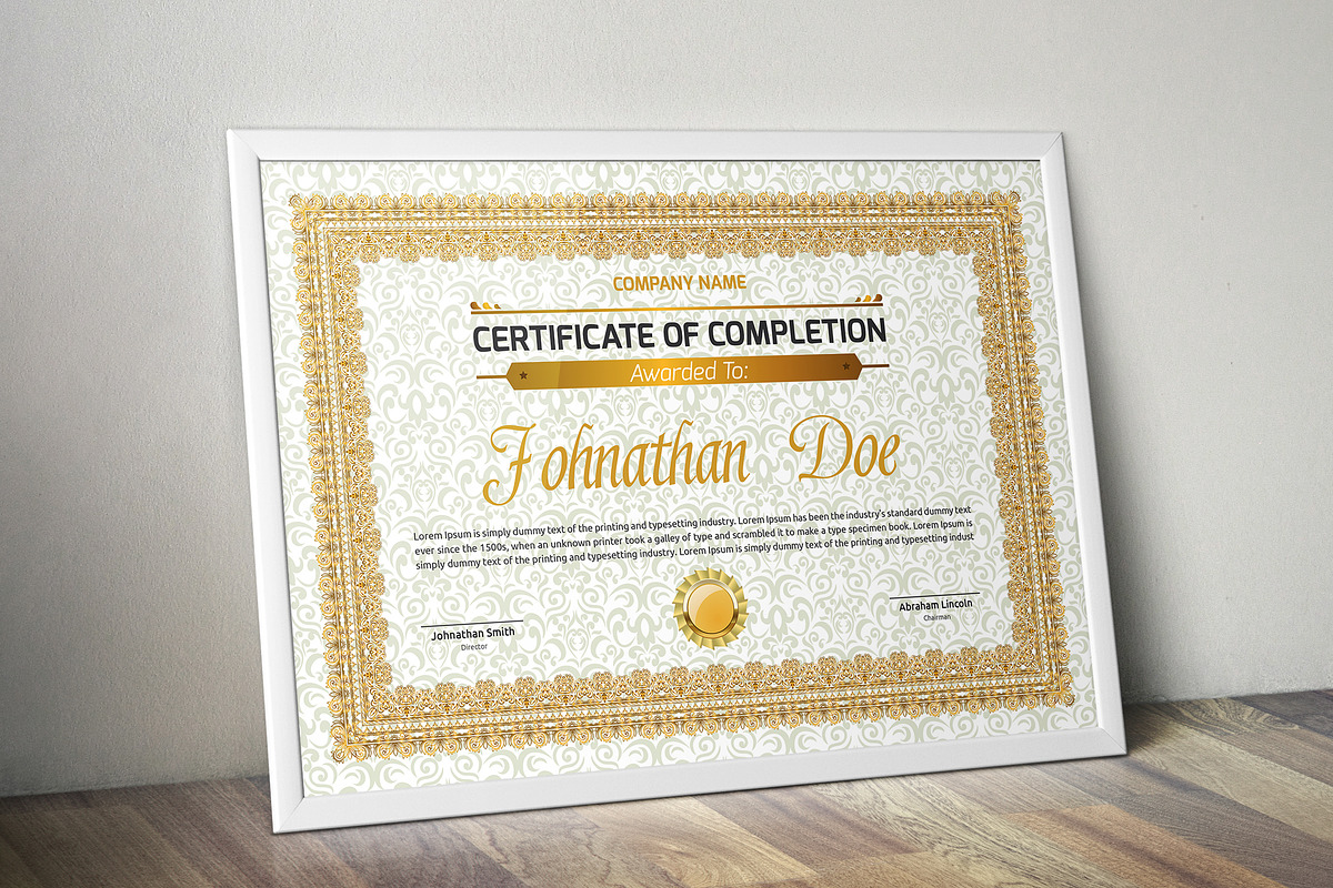 Vintage Certificate Bundle - MS Word, a Stationery Template by Curve Design (Photo 16 of 27)