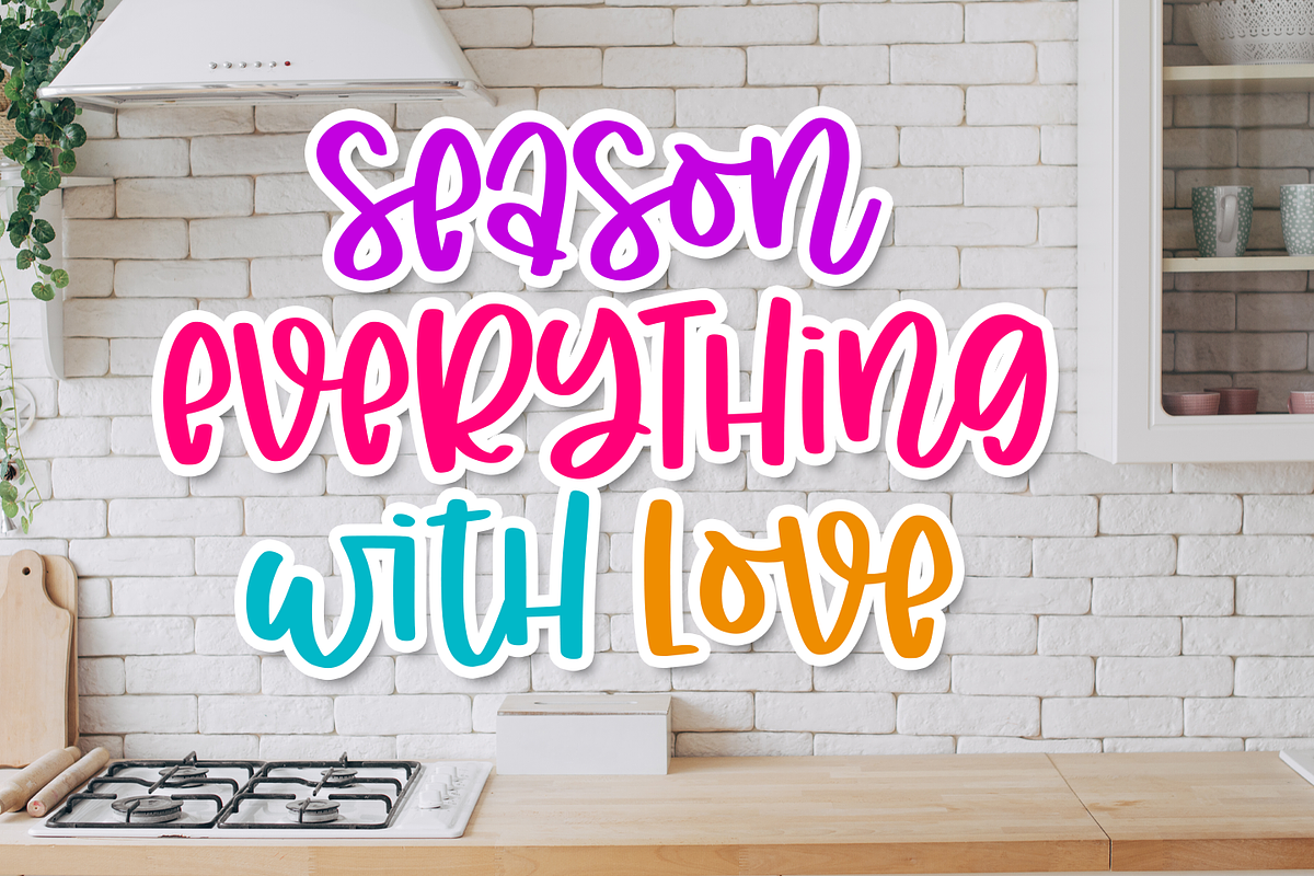 Joyce Kitchen, a Script Font by Abo Daniel Studio (Photo 3 of 11)