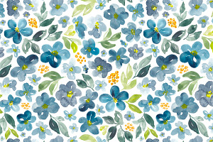 Blue, green and orange