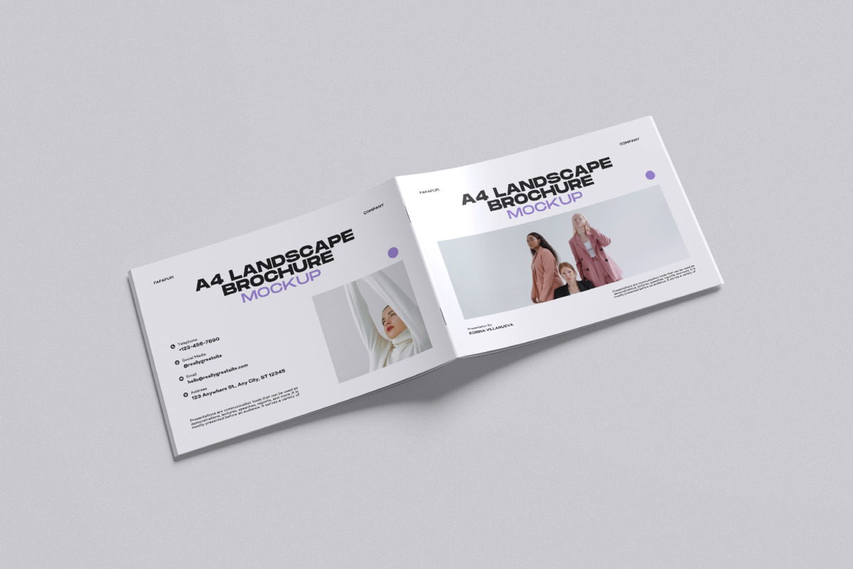A4 Landscape Mockup, a Books & Magazine Mockup by Twins_studio926 (Photo 5 of 5)