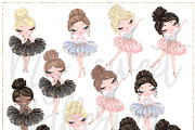 Ballerina Hand Drawn Clipart, a Decorative Illustration by Masha  Studio (Thumbnail 4 of 8)
