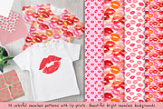 Lips lipstick kisses set, a Pattern Graphic by Live line (Thumbnail 3 of 6)