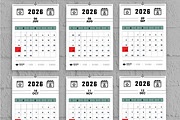 Modern Minimal Calendar Design 2026, a Stationery Template by MightyDesign (Thumbnail 4 of 8)