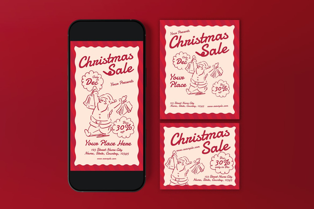 Christmas Sale Flyer, a Flyer Template by graphicook (Photo 3 of 3)